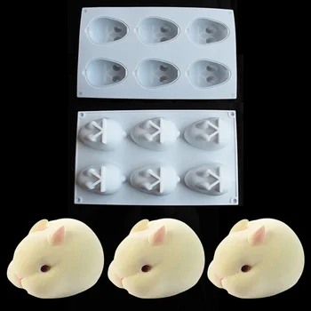 

Rabbit Silicone Cake Mold For Cakes Mousse Decorating Mould Bakeware Tools Chocolate Fondant Maker Dessert Baking Pan