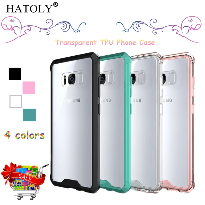 For Cover Samsung Galaxy S8 Case Silicone Transparent Armor Hard for Bag G9500 &lt |