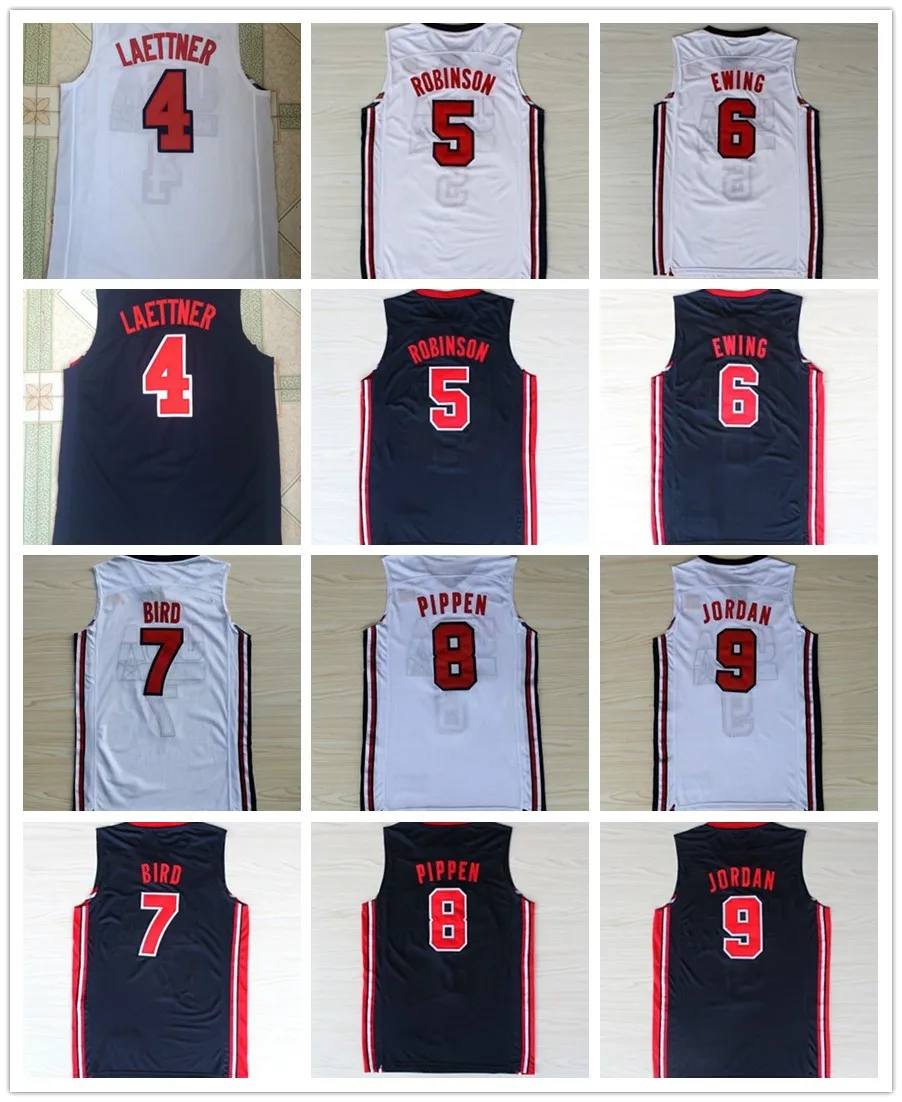 

Stitched High quality 1992 USA dream team basketball jerseys
