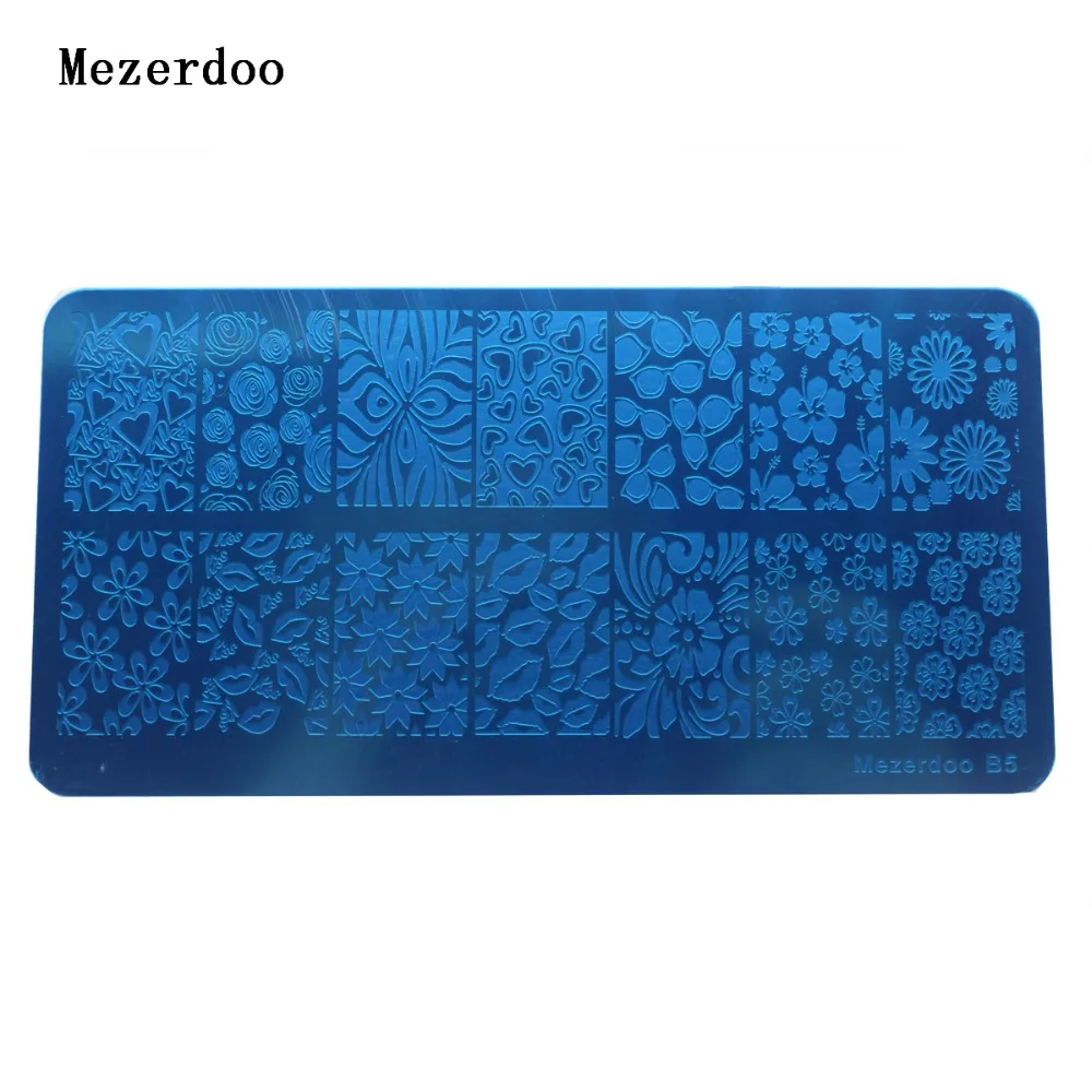 Sunglasses Pattern DIY Image Plates Nail Art Stamping Plate Lip Seal Kiss Design Nail Templates Manicure Polish Stamp Tools B5 2