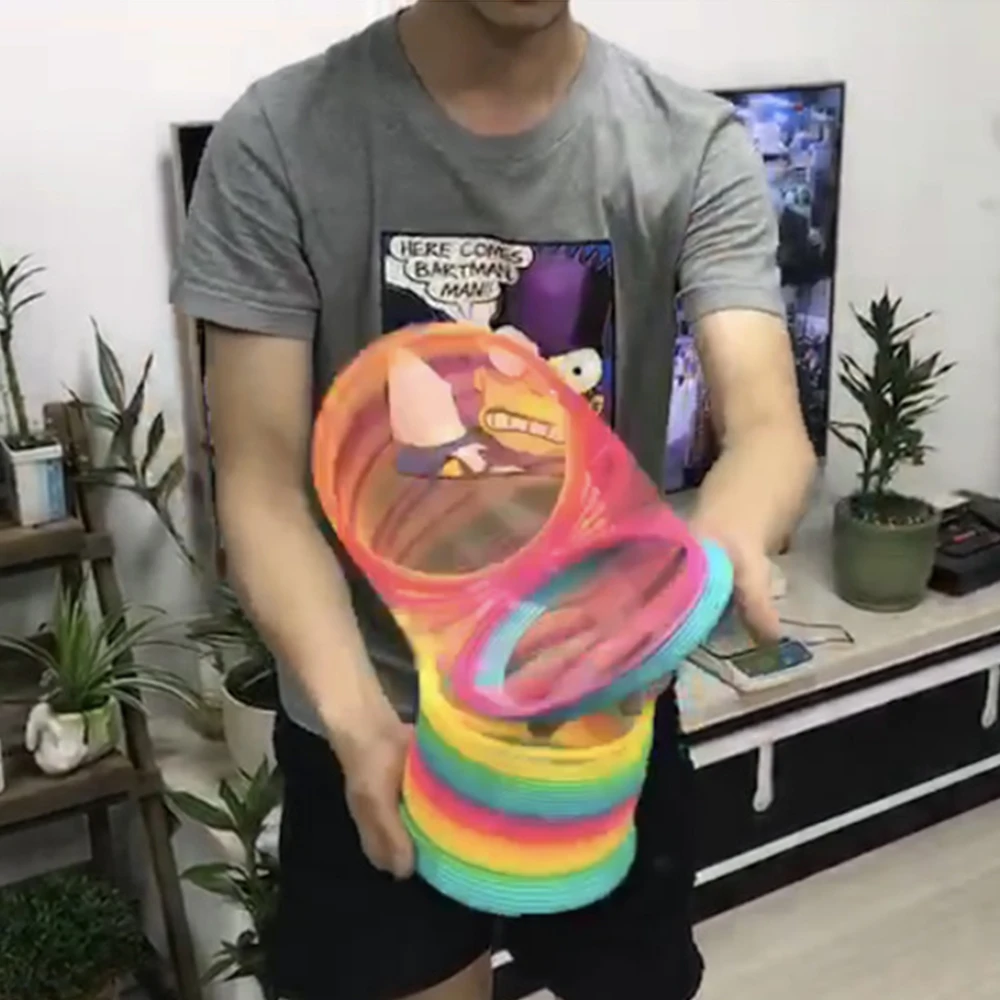 large plastic slinky