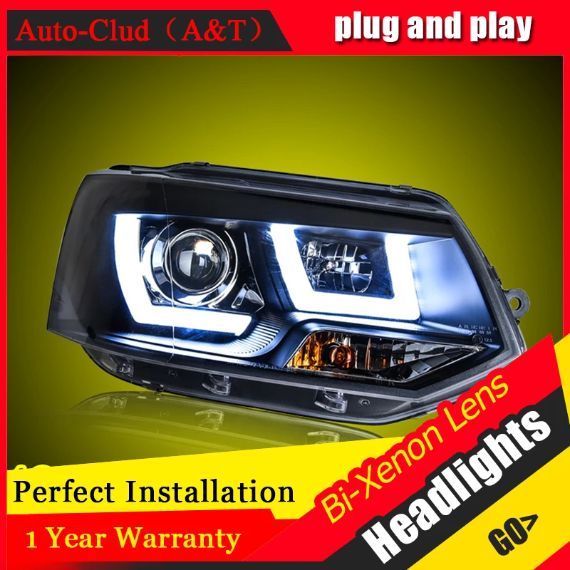 Car Styling For VW Multivan T5 led headlights 12 16 For T5 head lamp