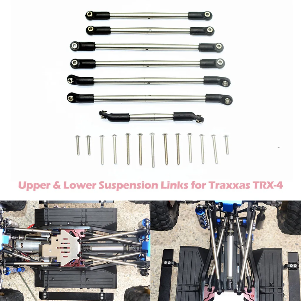 

Model parts Traxxas TRX-4 tracked aluminum adjustable upper and lower suspension connecting rod stainless steel rod L0704