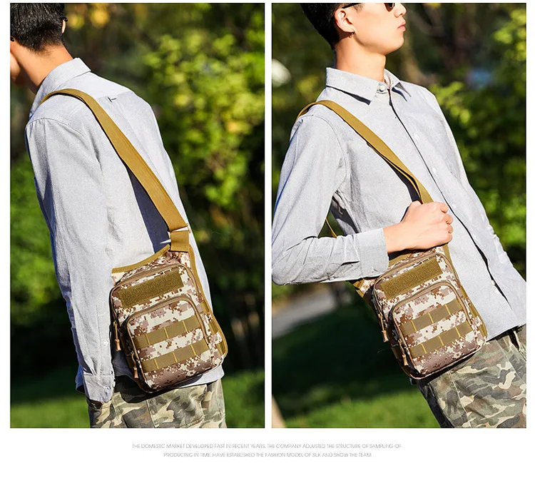 Тактический плеча сумочку военные сумки Водонепроницаемый Для мужчин Груди Сумка для бляшек Многофункциональный Портативный сумка