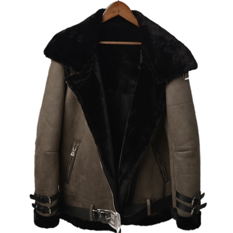 Vintage Fashion Mens Fur Lined Coats Autumn Winter Warm Mens Fur Leather Jackets Overcoats Thick Fur Coat Men Plus Size 4XL A318 Vintage Fashion Mens Fur Lined Coats Autumn Winter Warm Mens Fur Leather Jackets Overcoats Thick Fur Coat Men Plus Size 4XL A318