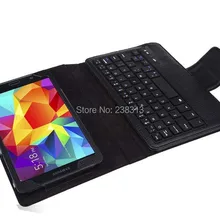 Русский Съемная Беспроводной Bluetooth клавиатура и кожаный чехол для Samsung Galaxy Tab 4 7,0 дюймов планшет T230 T231 T235