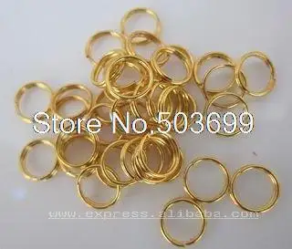 

5mm gold plated metal jump ring jewelry findings