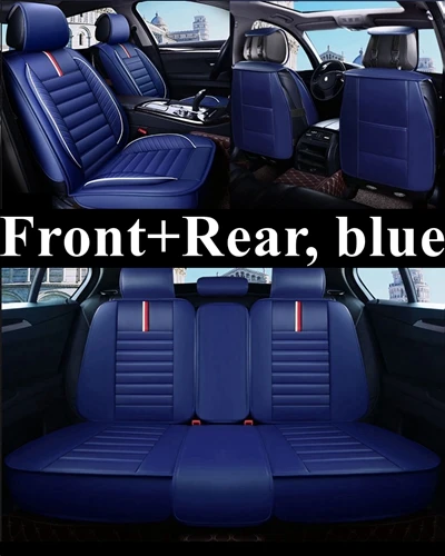 Передняя+ задняя крышка сиденья для NISSAN Juke Fuga Altima Pulsar Rogue Cefiro Xterra Silvia Sentra Cedric March Teana - Название цвета: blue standard