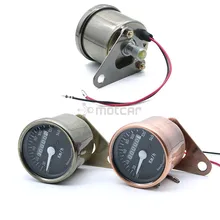 Universal Fit Motorcycle Dual Gauge Odometer Backlight Tachometer Speedometer Tacho Gauge Bronze Color KM/H for honda cbr400 nc29 speedometer tachometer tacho gauge instruments motorcycle parts