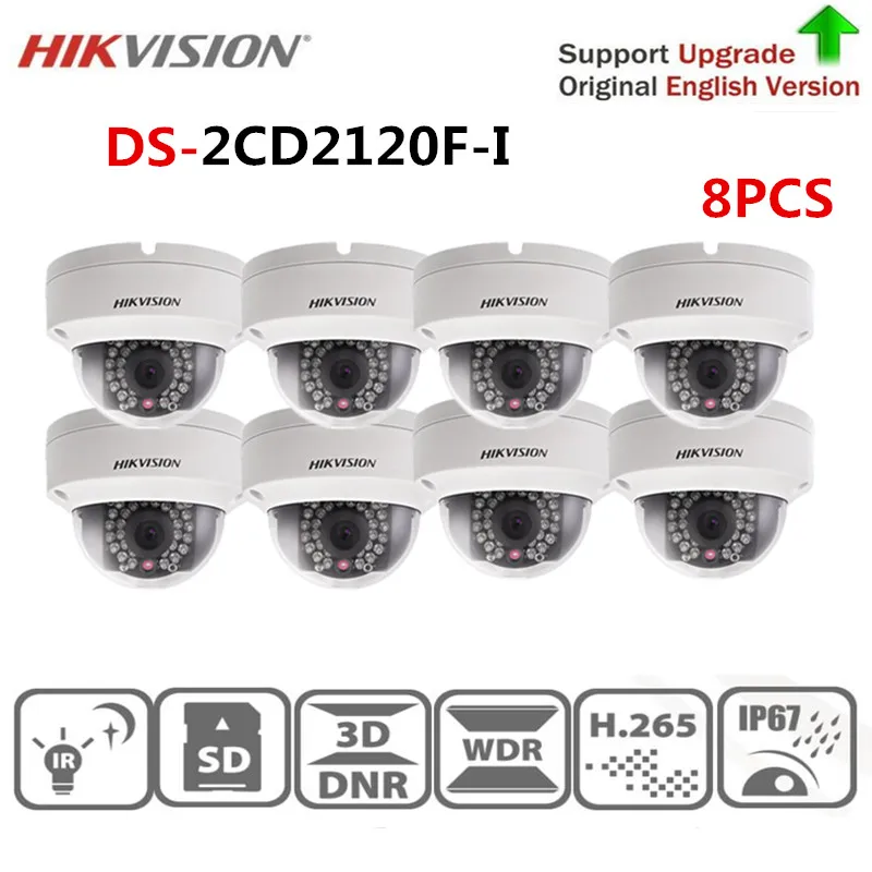 

Hikvision Surveillance Camera DS-2CD2120F-I 2.0 MP Fixed Dome IP Camera 1080P POE CCTV Camera SD Card English Version 8pcs/lot