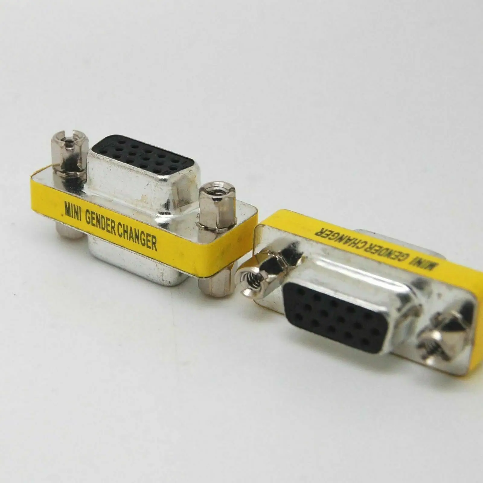 10pcs 15 Pin HD SVGA VGA Female to F/F gender changer adapter 15PIN | Электроника
