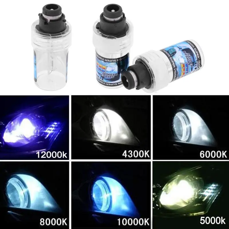 

6 Colors 2pcs Car Headlight Bulbs D2S 55W OEM Car HID Headlight Replacement Bulbs 100% Waterproof Dustproof Weatherproof