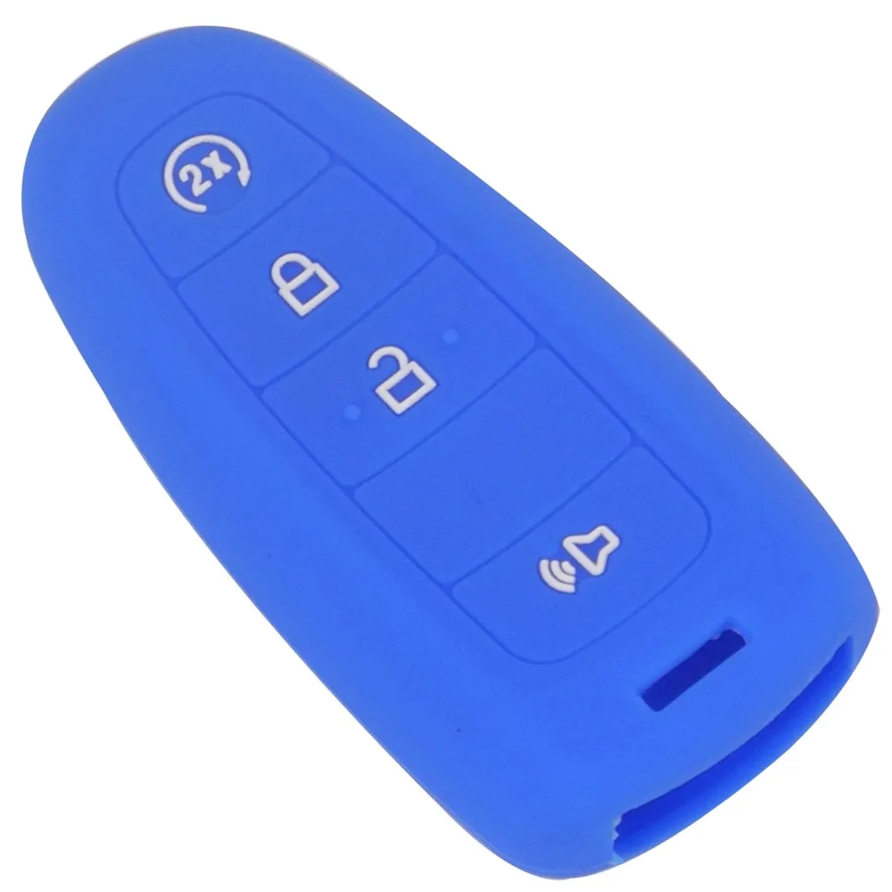 Keyforkess 30pcs Smart Remote Key Case 4 pulsanti Cover in Silicone adatta per Taurus LINCOLN MKS MKZ MKX MKT scavato 8 2