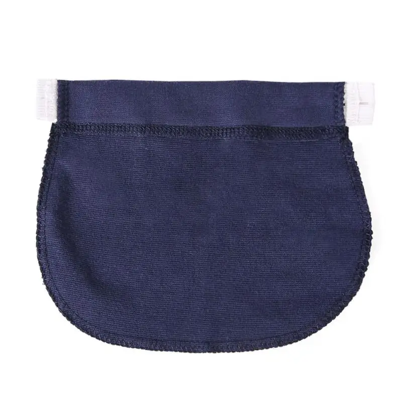 Регулируемые эластичные брюки с расширенной пуговицей; Тканевая резинка на пуговицах для беременных; пояс для беременных - Цвет: Синий