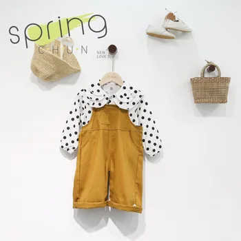 

Casual Overalls Toddler Girls One Piece Solid Romper Sleeveless Loose Children's Jumpsuit Autumn Baby Girl Outside Wear Outfit