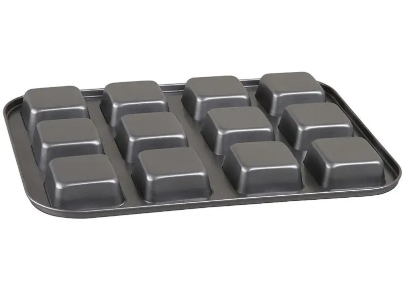 Форма для выпечки POMI DORO, 35*26,5*3 см, квадратные секции