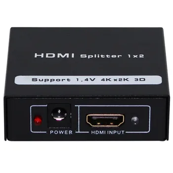 

HDMI Spliter 2 Port 1.3Hdmi Splitter 3D 1x2 HDMI Switch + DC 5V Adapter ,1 In 2 Out Switcher Support HDTV 1080P