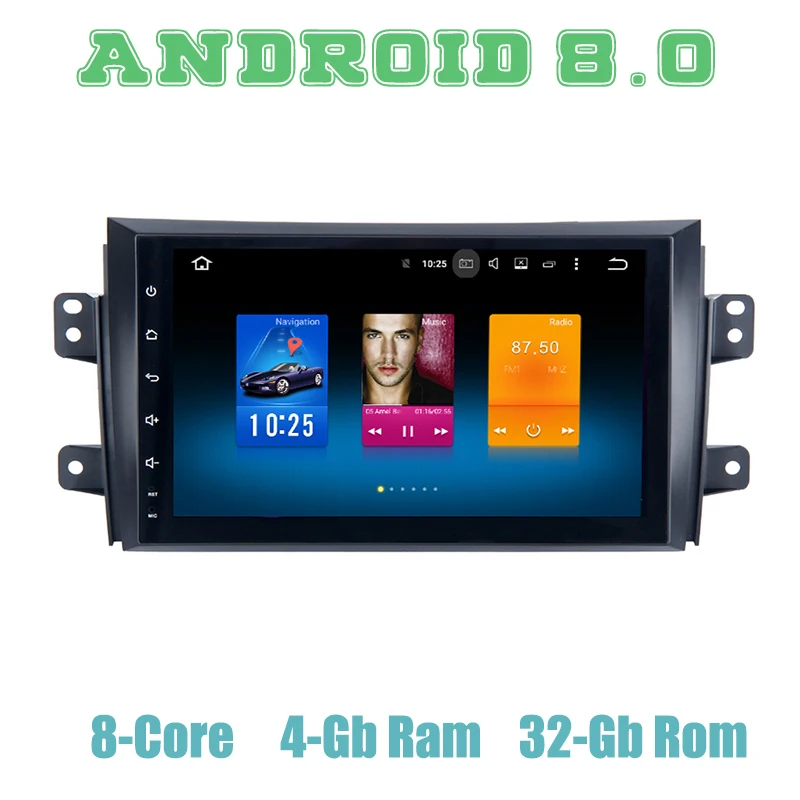 

Android 8.0 car GPS radio player for Suzuki SX4 2006-2011 with Octa core px5 4+32G wifi 4g usb auto Multimedia