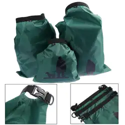 3 шт. 1.5L + 2.5L + 3.5L Водонепроницаемая сухая сумка для хранения сумка для Кемпинг лодки Каякинг рафтинг Рыбалка (зеленый)