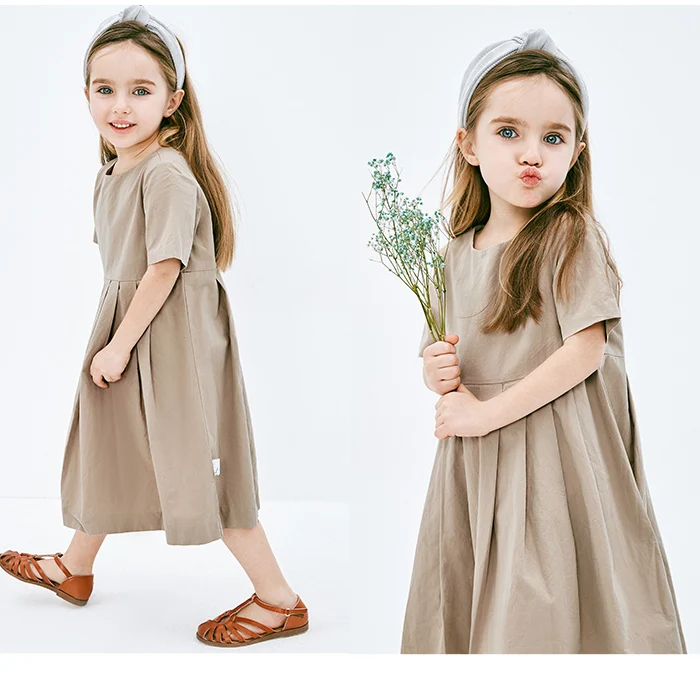 Minibalabala/платье для девочек; Новинка г.; Летние Стильные платья для детей; платье с короткими рукавами для родителей и детей; мягкое и дышащее