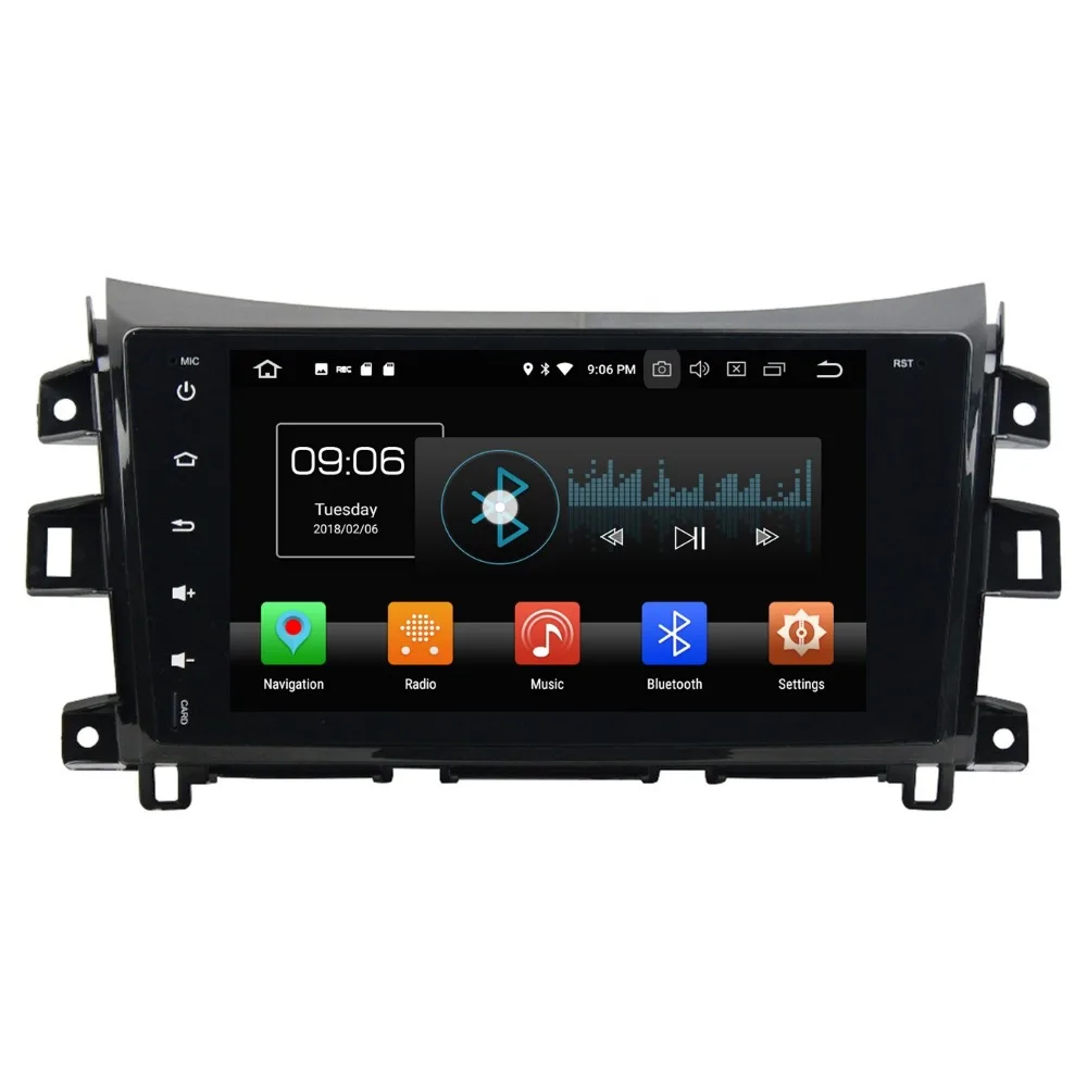 Excellent 4GB RAM Octa Core 2 din 9" Android 8.0 Car multimedia DVD Player for Nissan Navara 2016 Radio GPS Bluetooth 4G WIFI TV 32GB ROM 2