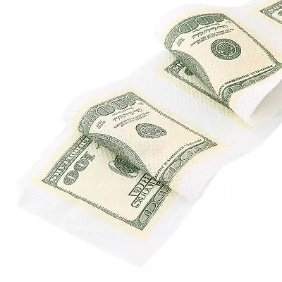 Новинка, забавная мягкая печатная домашняя рулонная туалетная бумага, доллар США, бумага Дональд Трамп, рулон туалетных денег