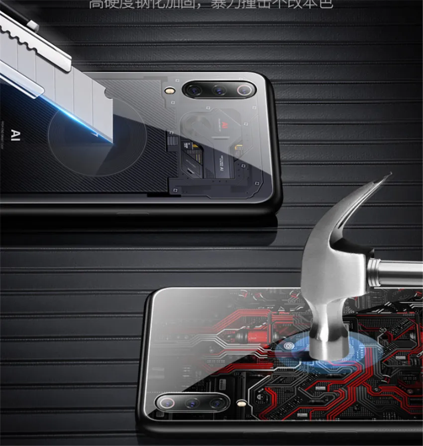 Чехол из закаленного стекла с рисунком HD для Xiaomi mi 9 SE mi 8 Lite mi x 3, чехол для телефона Xiao mi Red mi Note 7 Pro Aixuan, чехол