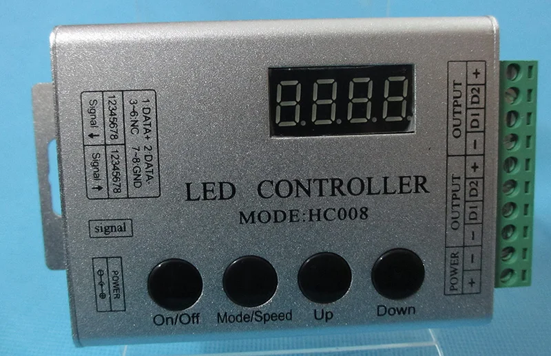 HC008 4 клавиши DC 5 V 12 V 24 V Программируемый RGB светодиодный пиксельный контроллер 133 эффект режимы диммер для WS2812 WS2811 2801 Светодиодные ленты свет