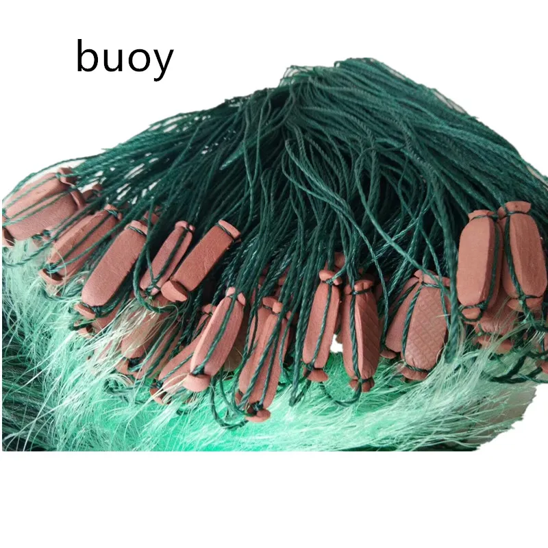 POUI COME DERAM 3layer fishing net depth 1.5m-3m gill net length 95m fishing network green monofilament nylon line rede de pesca