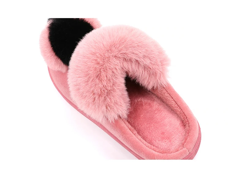 2018 New Non-Slip Home Plus Velvet Thickening Cotton Slippers Women Woman Slippers For WomenM8G88 (6)