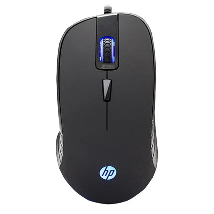 Hp G100 проводной оптический USB игровая Мышь 2000 Точек на дюйм белый/черный E-спортивные игры офис проводной мыши - Цвет: Черный