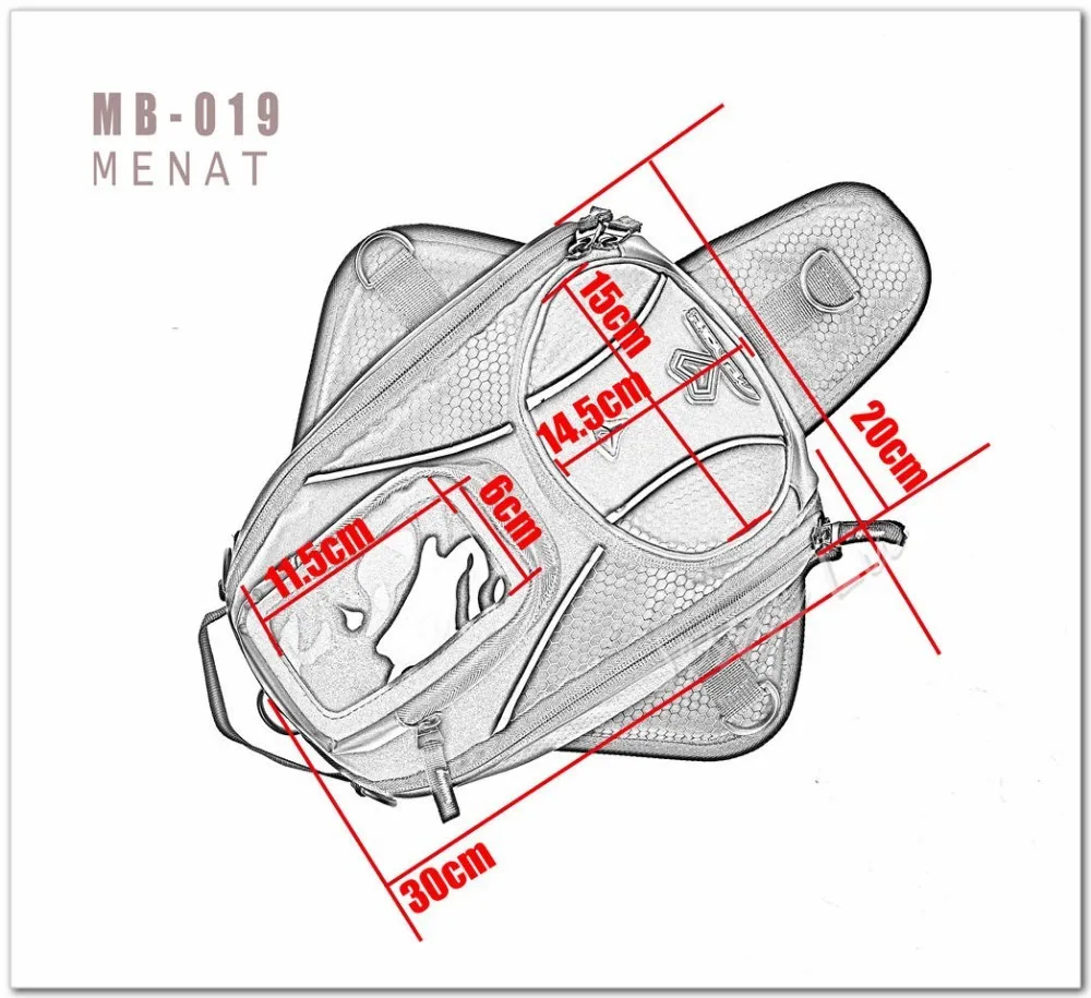 Натуральная Menat черный масла Топливные баки для мотоциклов сумка Магнитный мотоциклов на заднем сиденье сумка R1 CBR1000RR ZX-10R GSX-R1000 mb-019