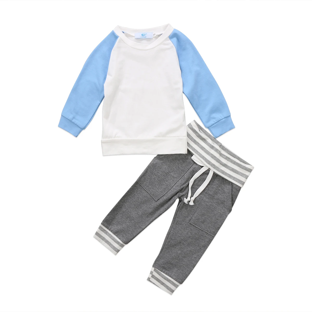 2Pcs/set Newborn Boys Clothes Kids Baby Boy Pullover Tops +Trousers