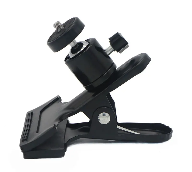 Multi-function Camera Clip Clamp with Mini Ball Head 14 Screw For Flash Light Stand Camera Photo Studio Accessories Photograph Backdrop (2)