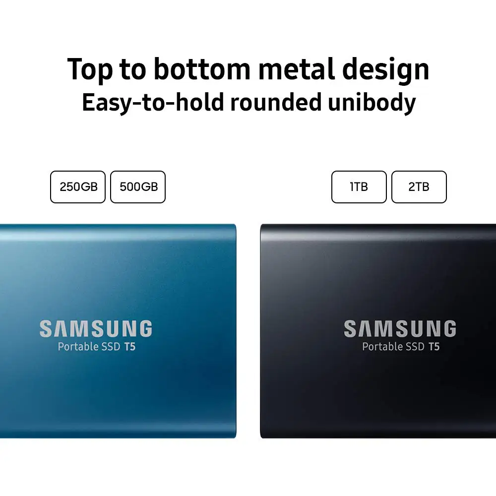 Портативный SSD SAMSUNG T5 500 Гб USB3.1 Gen2 и обратная совместимость с ПК внешний