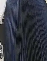 Осень и зима Горячая Мода Высокая талия Ретро плиссе в гармошку юбка металлический маятниковый хвост юбки - Цвет: as picture