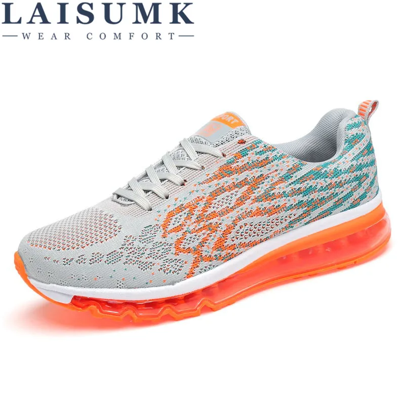 

2019 LAISUMK Men Damping Light Air-Mesh Sneakers Breathable Hard Court Outdoor Shoes