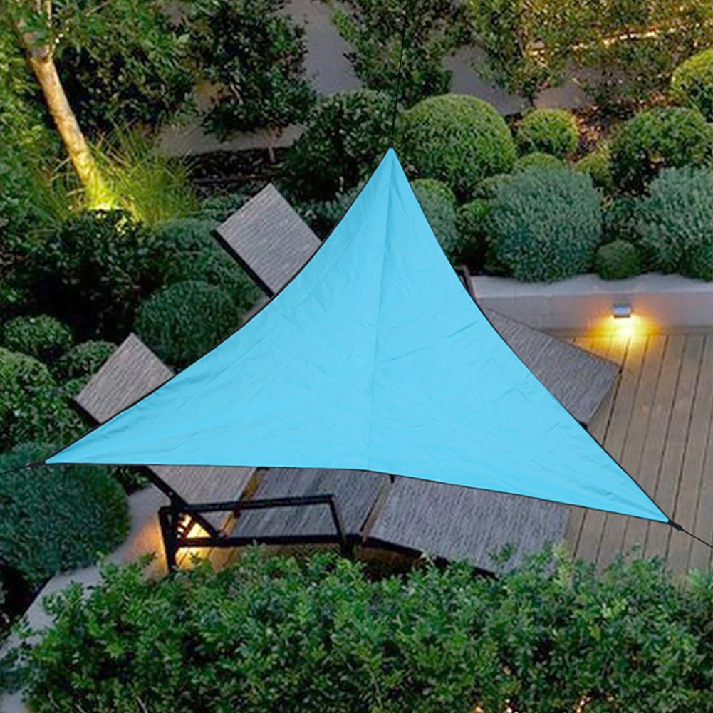Зонт от солнца для пикника лагерь солнечные укрытия водостойкий с подвесным кольцом навес парк тент треугольник пляж открытый сад