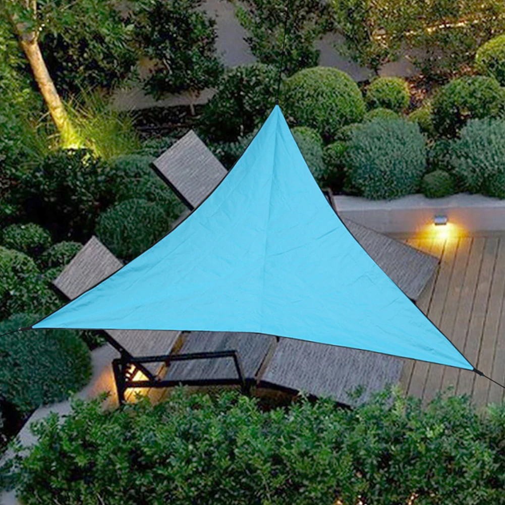 

Picnic Sunshade Camp Sun Shelter Waterproof With Hanging Ring Canopy Park Awning Triangle Beach Outdoor Garden Travel