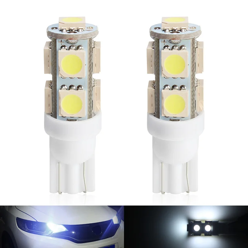 2 шт. Автомобильные светодиодные лампы T10 194/W5W Обратные Огни 5050 SMD 9 сигнальные