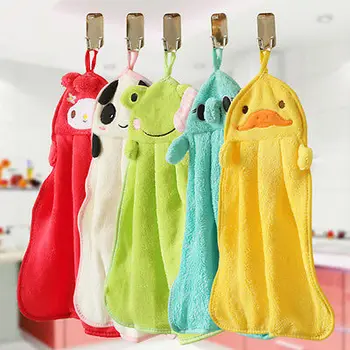 

Cute Animal Microfiber Kids Children Cartoon Absorbent Hand Dry Towel Lovely Towel For Kitchen Bathroom Use