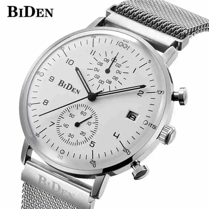 

BIDEN Wrist Watch Men Watches Top Brand Luxury Famous Wristwatch Male Clock Quartz Watch Hodinky Relogio Masculino