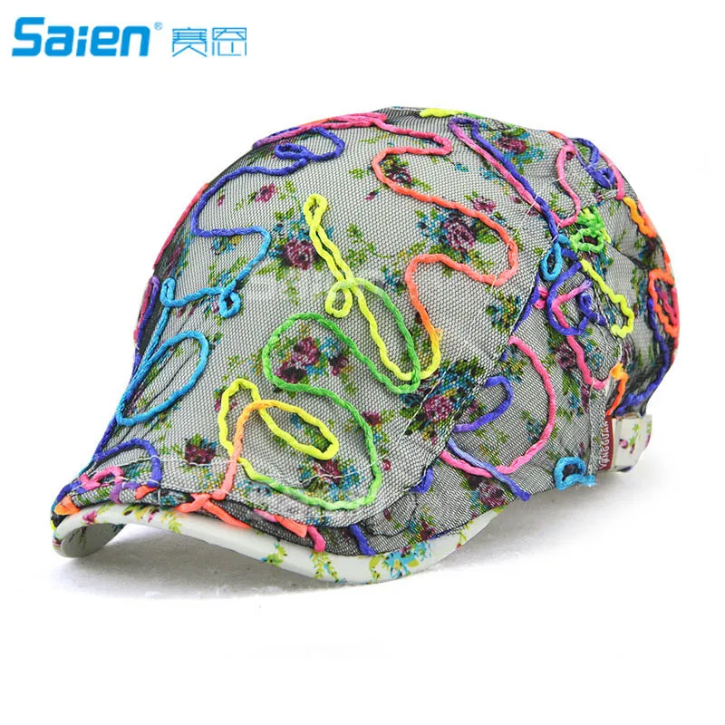Women's Woolen Tweed Adjustable Plaid Ivy Newsboy Cabbie Gatsby Golf Beret Flat Hat Cap