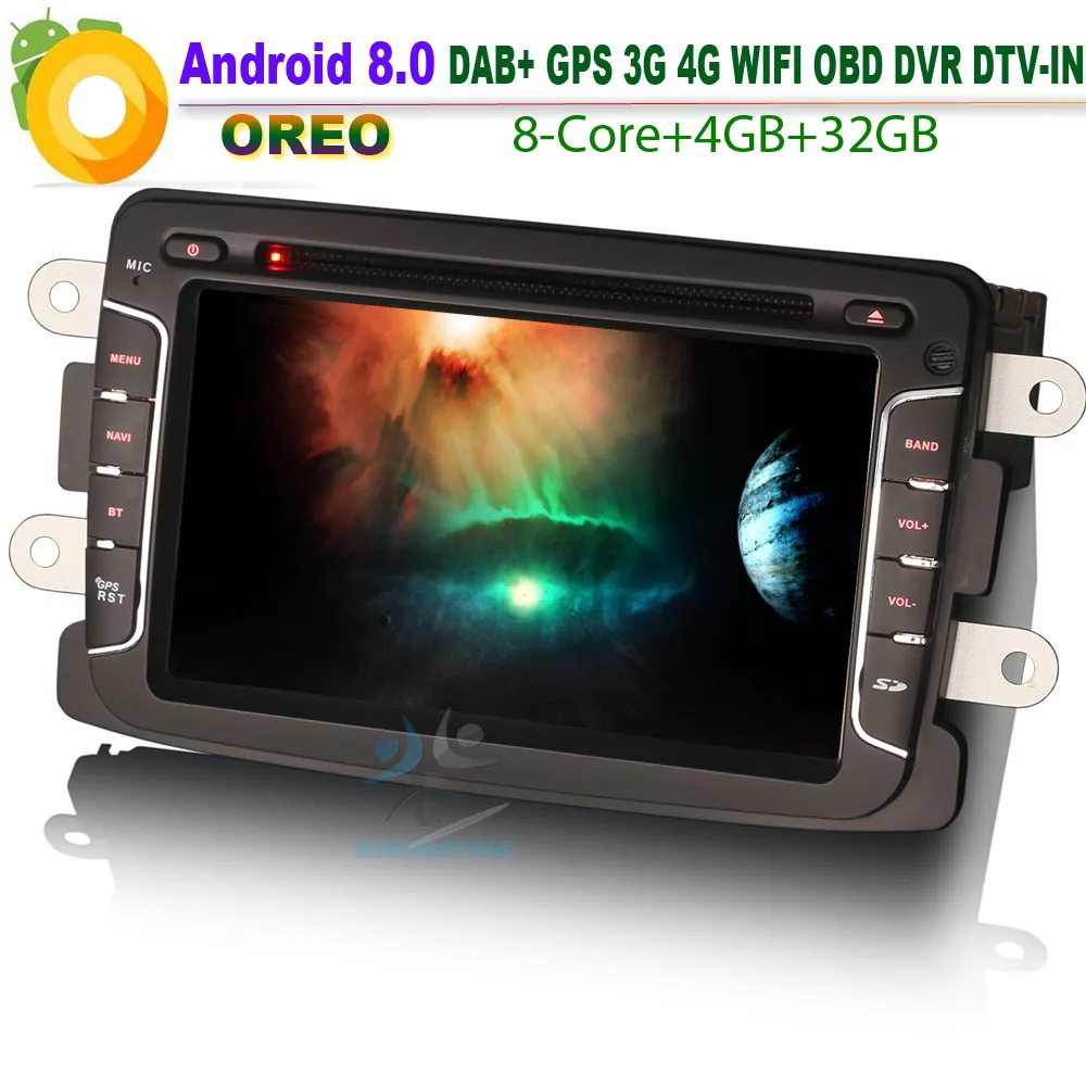 DAB + Android 8,0 Авторадио автомобильный GPS навигационный плеер DVD BT WiFi 3G/4G DTV-IN TNT Bluetooth OBD CD SD Navi для Renault Lodgy DAB + Android 8,0 Авторадио автомобильный GPS навигационный плеер DVD BT WiFi 3G/4G DTV-IN TNT Bluetooth OBD CD SD Navi для Renault Lodgy