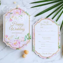 Cocostyles пользовательские красивые высечки цветочный дизайн Пригласительные карты с Золотая фольга край для газона свадебные пригласительные карты