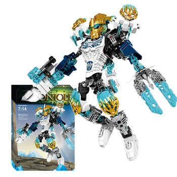 

2019 NEW BIONICLE 193pcs Kopaka Melum figures Building Block DIY Toys For Kids Compatible with 71311+71305 BIONICLE Gift