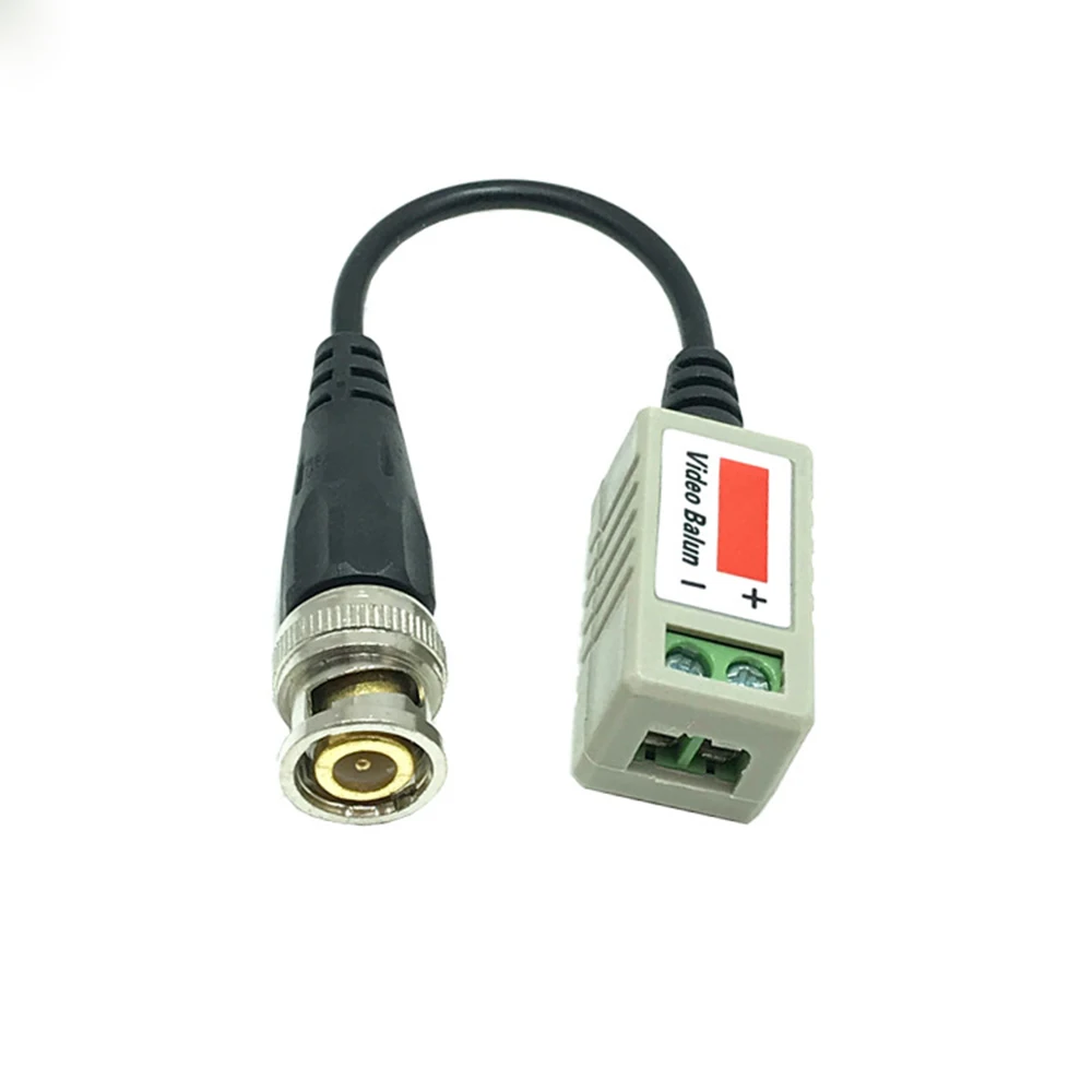2 Pcs (1 pairs)CCTV Camera Passive Video Balun BNC Connector Coaxial Cable Adapter 2 Pcs (1 pairs)CCTV Camera Passive Video Balun BNC Connector Coaxial Cable Adapter