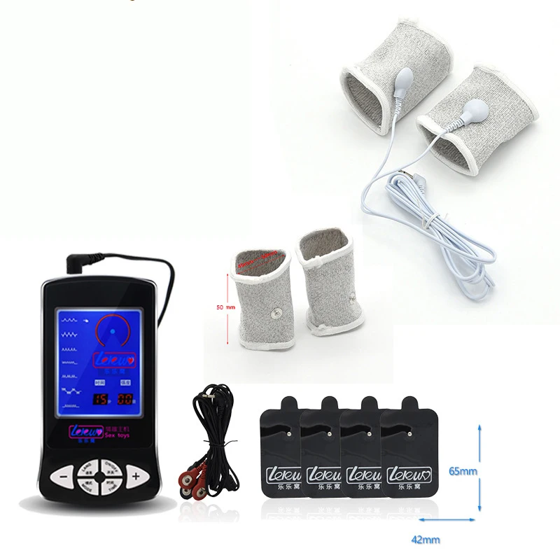 5 cm Electric Shock Kit,Massage Pads Anal Plug Speculum Penis Rings