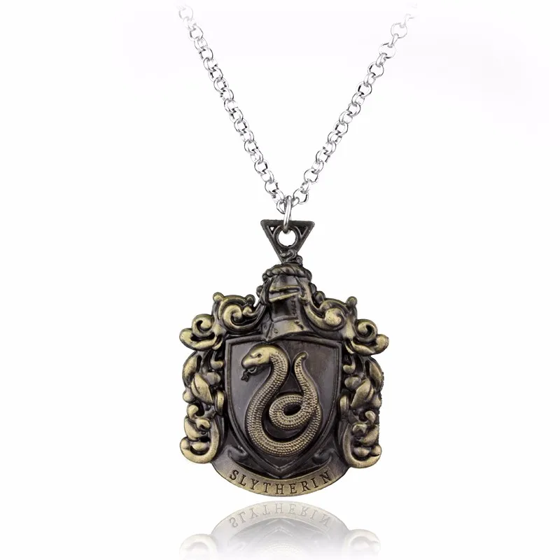 Знак школы Хогвартс ожерелье Гриффиндор Слизерин Ravenclaw значок с эмблемой пуффендуй булавка Макси массивное ожерелье фанатов сувенир подарки