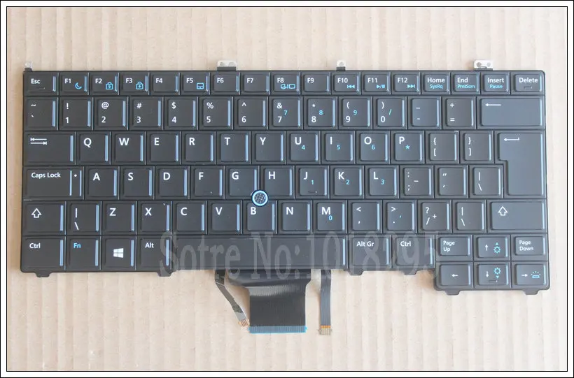 NEW For DELL Latitude E7440 Laptop Keyboard UI Mouse Pointer Backlit 00K1C8 V141025AR1 in 